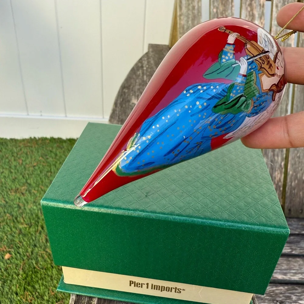 LI BIEN ANGEL AND DOVE ORNAMENT WITH GIFT BOX NEW‎ 2017 CHRISTMAS GLASS W